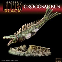 44191 Crocosaurus (Crocodile-Dragon), Bones Black Deluxe Boxed Set
