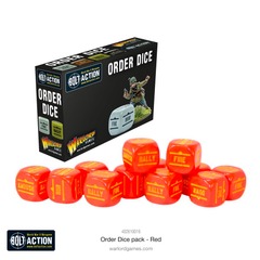 Bolt Action: Accessories - Order Dice, Red (12)