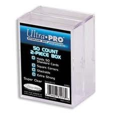 Ultra Pro 81173 Clear Storage Box - 50 Count, 2-Piece (2 pack)