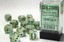 D6 16mm 12-Dice Block CHX27609 - Marble Green/Dark Green