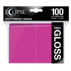 Ultra Pro 15609 Eclipse Pro-Gloss Standard Deck Protectors 100ct - Hot Pink