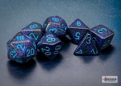 Polyhedral 7-Dice Set CHX25307 - Speckled Cobalt