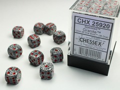 D6 12mm 36-Dice Block CHX25920 - Speckled Granite