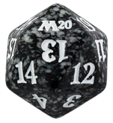 Magic Spindown Die - Core Set 2020 - Black