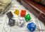 Polyhedral 7-Dice Set - CHX25499 Nostalgia Opaque GM & Beginner Player