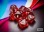 Polyhedral 7-Dice Set CHX23074 - Translucent Red/White