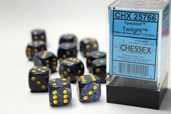 D6 16mm 12-Dice Block CHX25766 - Speckled Twilight