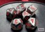 Mini-hedral 7-Dice Set CHX20478 - Velvet Black/red