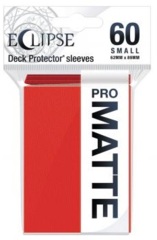 Ultra Pro 15640 Eclipse Pro-Matte Small Deck Protectors 60ct - Apple Red