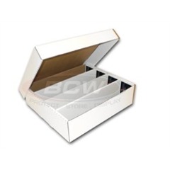 Card Storage Box, 3200-count corrugated cardboard