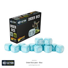 Bolt Action: Accessories - Order Dice, Blue (12)