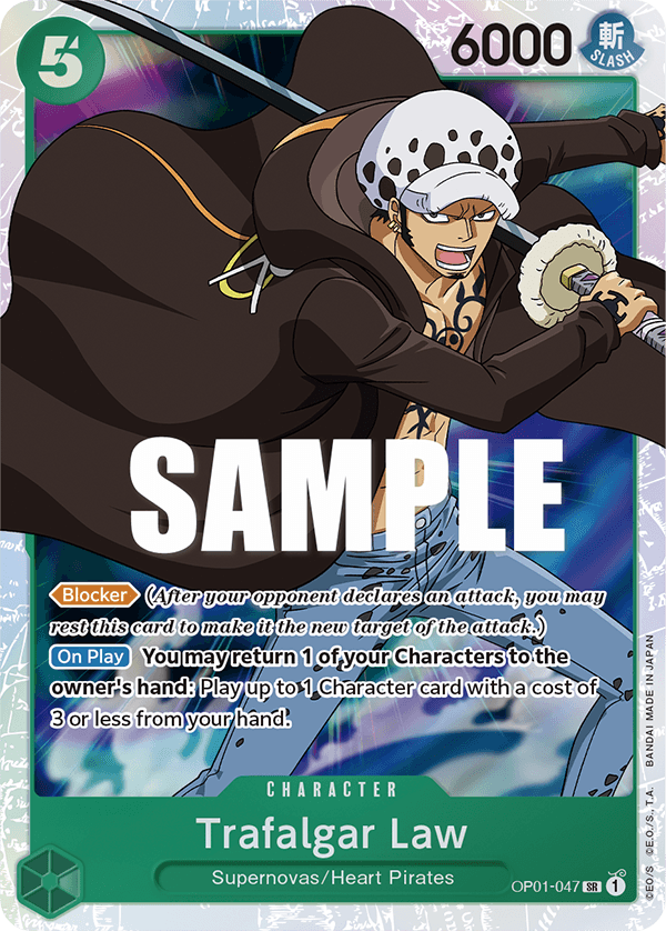 Trafalgar Law - OP01-047 - SR - Foil