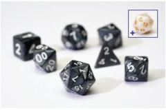 Sirius Dice Pearl Charcoal Grey 7 Die Set