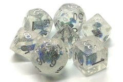 Old School RPG Dice Set: Infused - Blue Flower