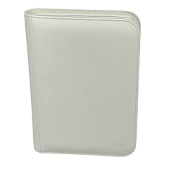 Ultra Pro - Vivid 4-Pocket Zippered PRO-Binder - White