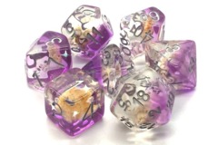 Old School RPG Dice Set: Infused - Beach Party Purple