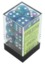 CHX 27746 Waterlily w/White Dice Block (12 Festive 16mm Pipped d6 Dice)