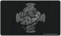 Inked Snake Cross Playmat