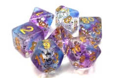 Old School RPG Dice Set: Particles - Volcanic Lightning