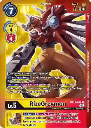 RizeGreymon BT12-042 R - (Tamer Party -Special-)