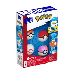 Mega Construx Pokémon Water Type Trainer Team Action Figure Building Toys Set