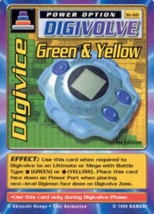 Digivice Green & Yellow St-60