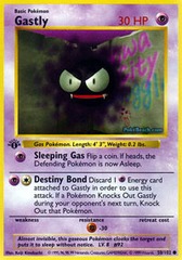 Gastly - 50/102 - Common - Shadowless 1st Edition