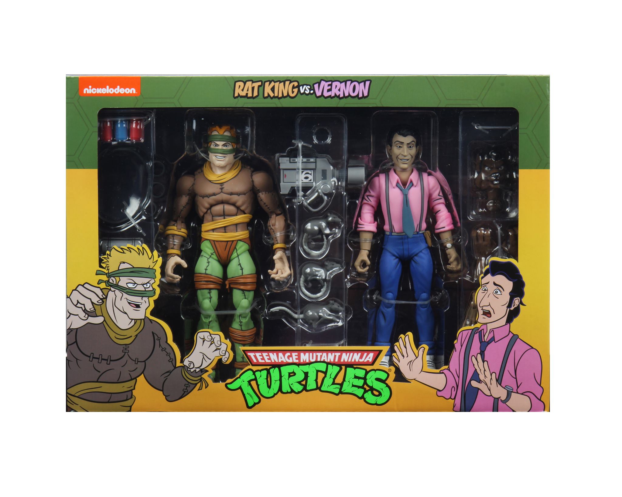 Neca - TMNT CARTOON 2PK RAT KING & VERNON 7