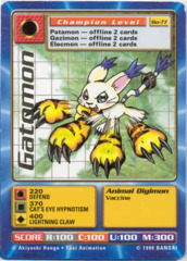 Gatomon BO-77 Gold Name