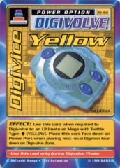 Digivice Yellow St-62 1st Edition