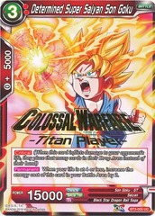 Determined Super Saiyan Son Goku - BT3-005 - UC (Titan Player Gold Stamped)