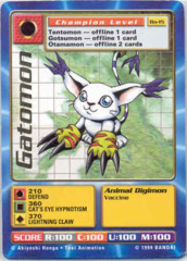 Gatomon BO-15 Gold Lettering