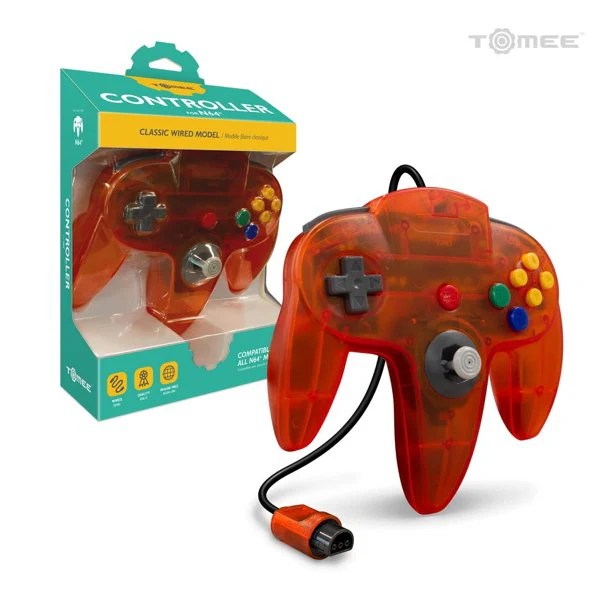 Tomee N64 Controller - Clear Orange