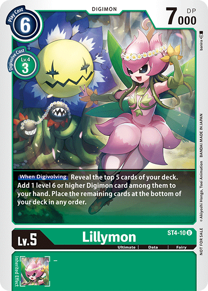 Lillymon  ST4-10 (Official Tournament Pack Vol.3)