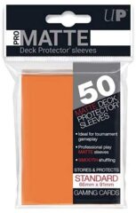 Ultra Pro: 50ct Pro-Matte Orange Standard Sleeves