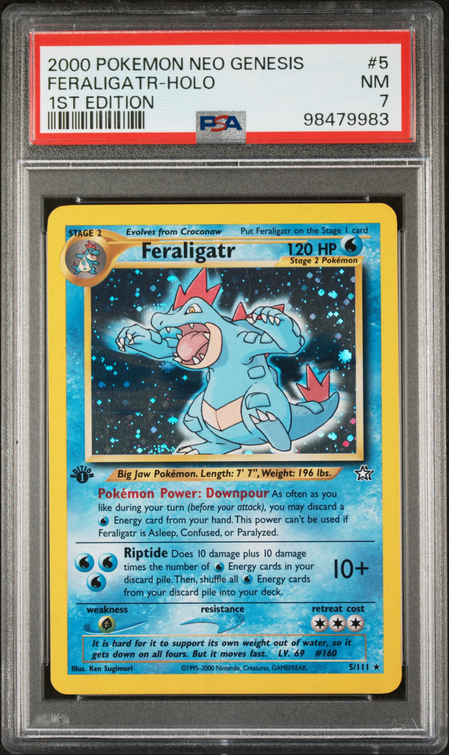 2000 Feraligatr 1st Edition 5/111 - PSA 7