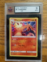 2018 Pokemon 3/70 Charizard KSA 9 Mint