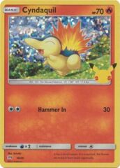 Cyndaquil - 10/25 - Holo - McDonald's 25th Anniversary Promo (Holo Bleed Error)