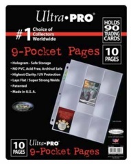 Ultra Pro - 9 Pocket Pages 10 Pack