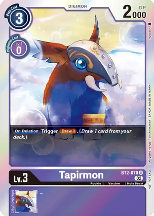 Tapirmon (Official Tournament Pack Vol.8) - BT2-070