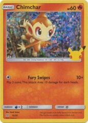 Chimchar - 12/25 - Holo - McDonald's 25th Anniversary Promo (Holo Bleed Error)