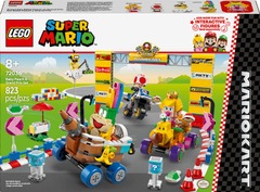 LEGO - Super Mario: Mario Kart Baby Peach & Grand Prix Set Home Circuit - Nintendo Building Toy - 72036