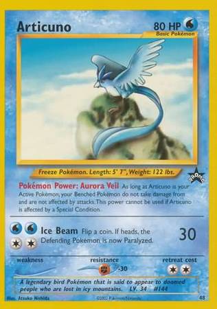 Articuno - 48 - Pokemon League (July 2002)