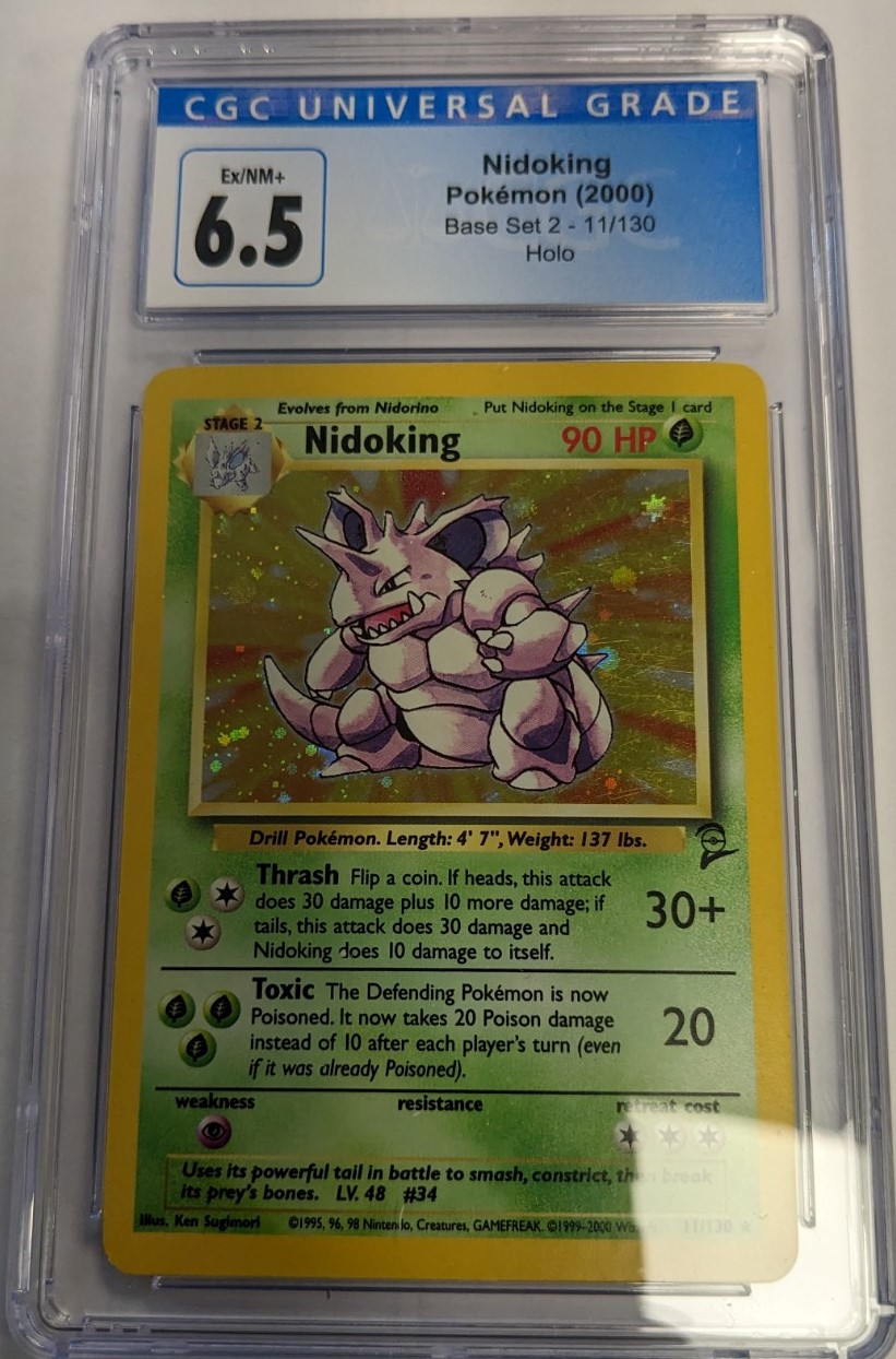 CGC 6.5 Nidoking Base Set 2