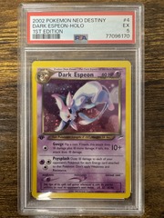 2002 Pokemon Neo Destiny 4 Dark Espeon Holo 1st Edition PSA 5 77096170