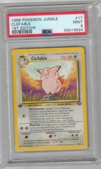 1999 Pokemon Jungle 17 Clefable 1st Edition PSA 9 55019624