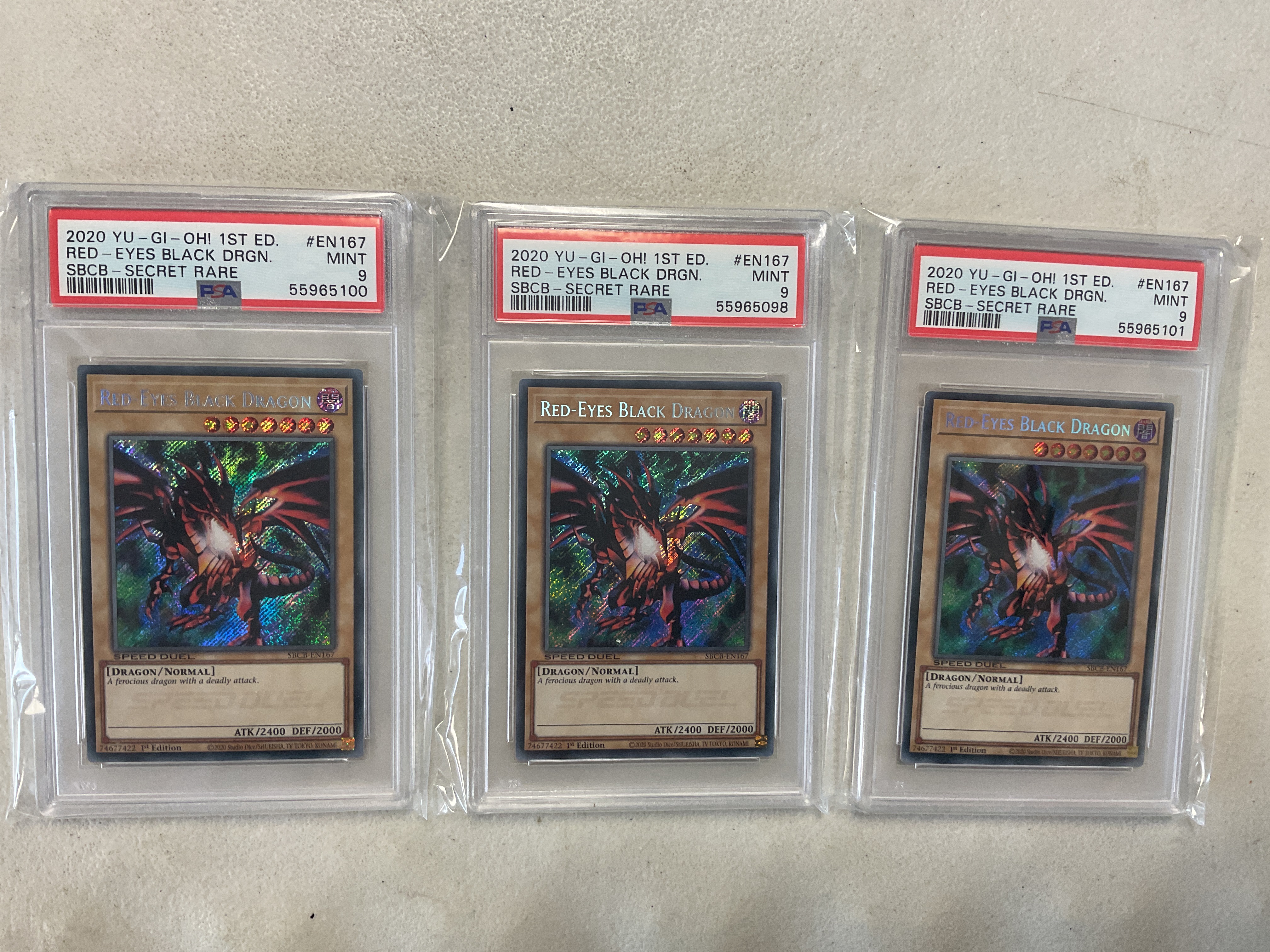 Red-Eyes Black Dragon - SBCB-EN167 PSA 9