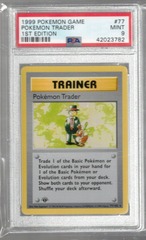 1999 Pokemon Game 77 Pokemon Trader 1st Edition PSA 9 42023782