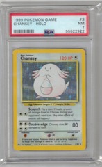 1999 Pokemon Game 3 Chansey Holo PSA 7 55522922