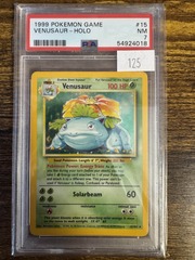 1999 Pokemon Base Set Unlimited 15 Venusaur PSA 7 54924018